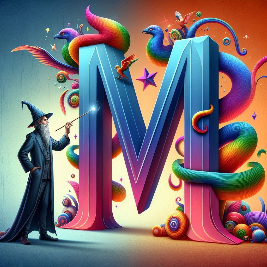 Wizard — letter M (variant 2)