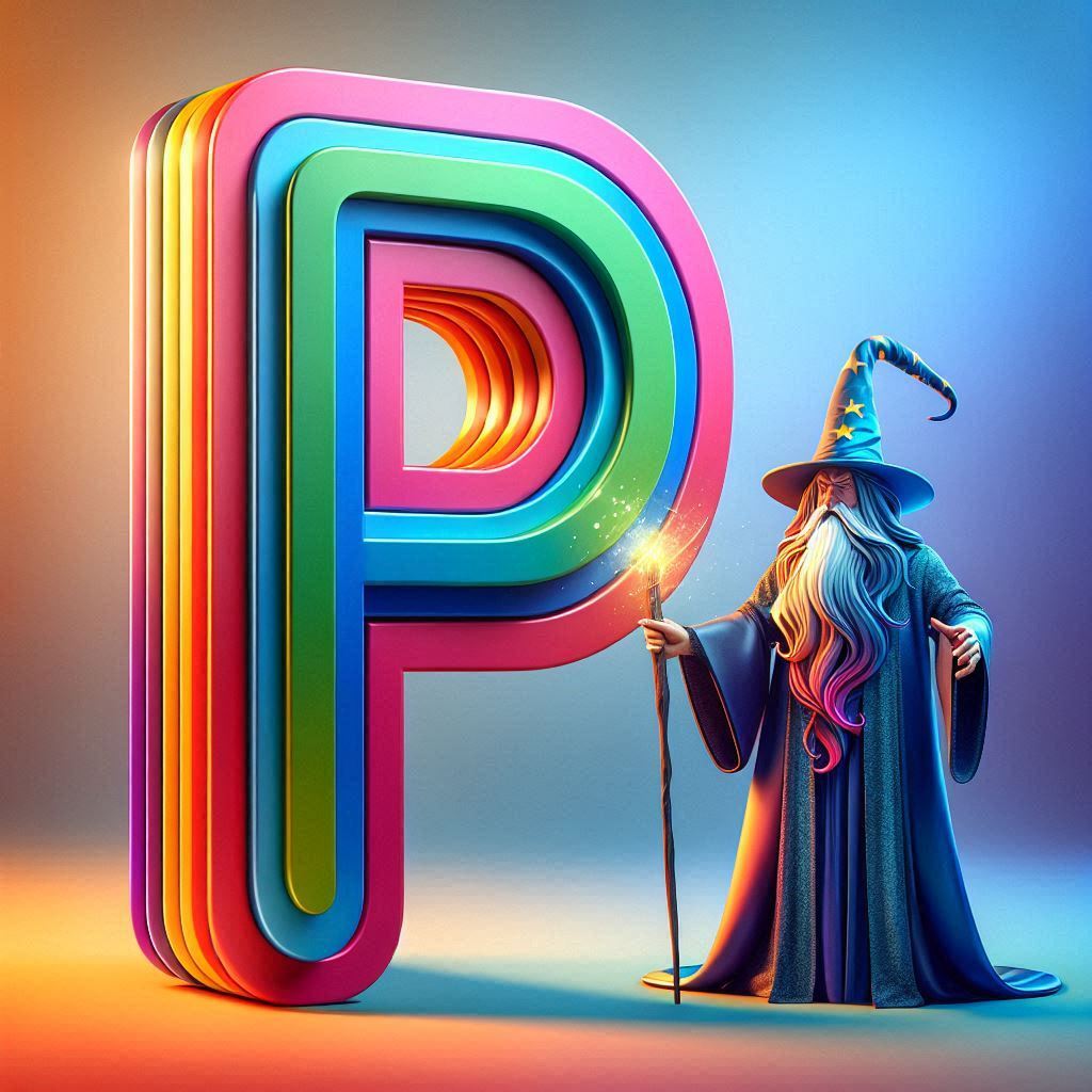 Wizard — letter P