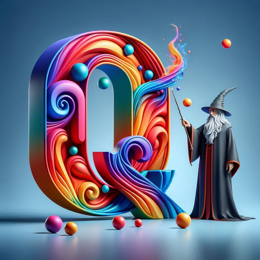 Wizard — letter Q