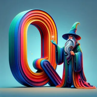 Wizard — letter Q (variant 2)