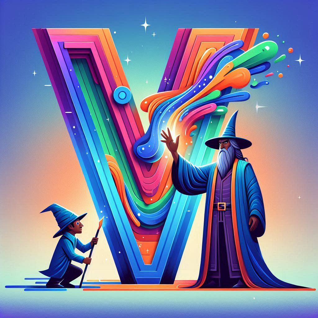 Wizard — letter V