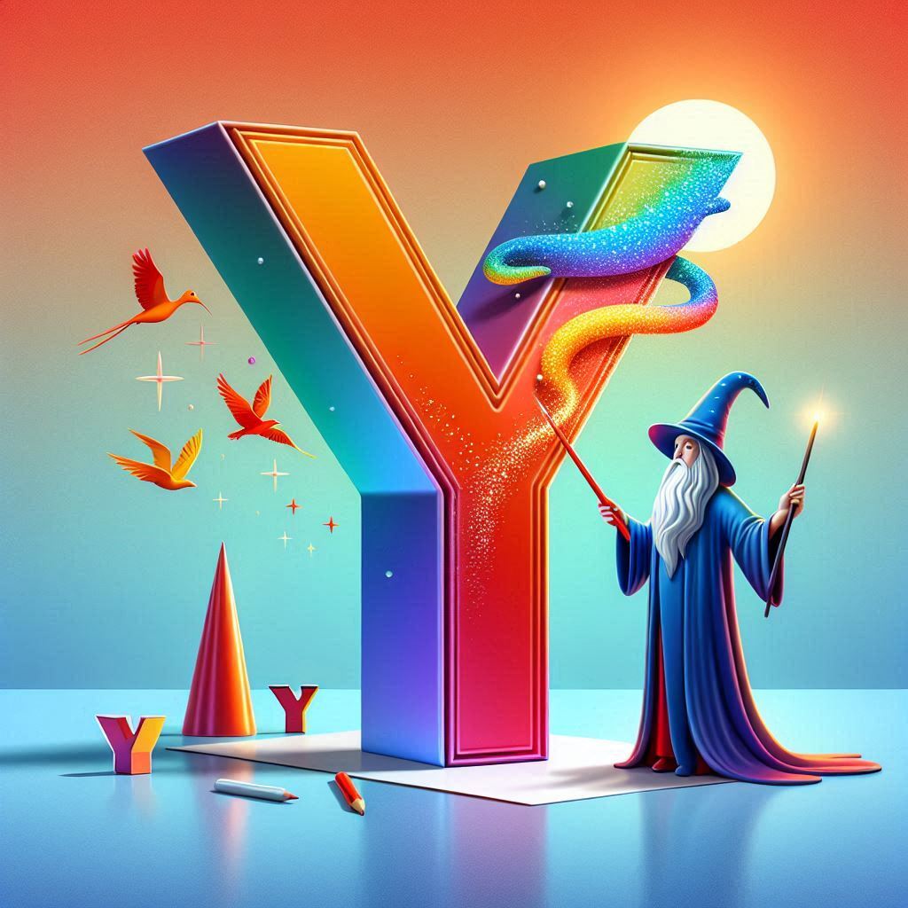 Wizard — letter Y (variant 2)