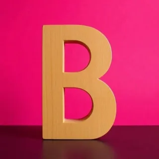 Wood 2 — letter B