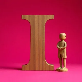 Wood 2 — letter I