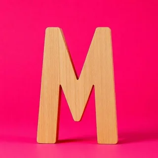 Wood 2 — letter M