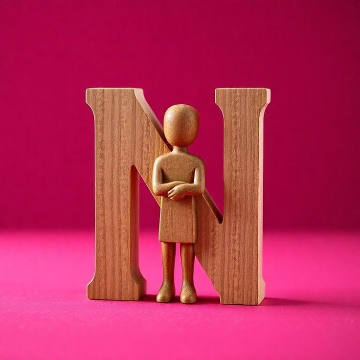 Wood 2 — letter N