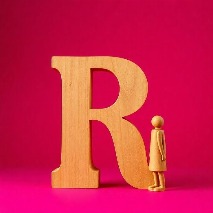 Wood 2 — letter R