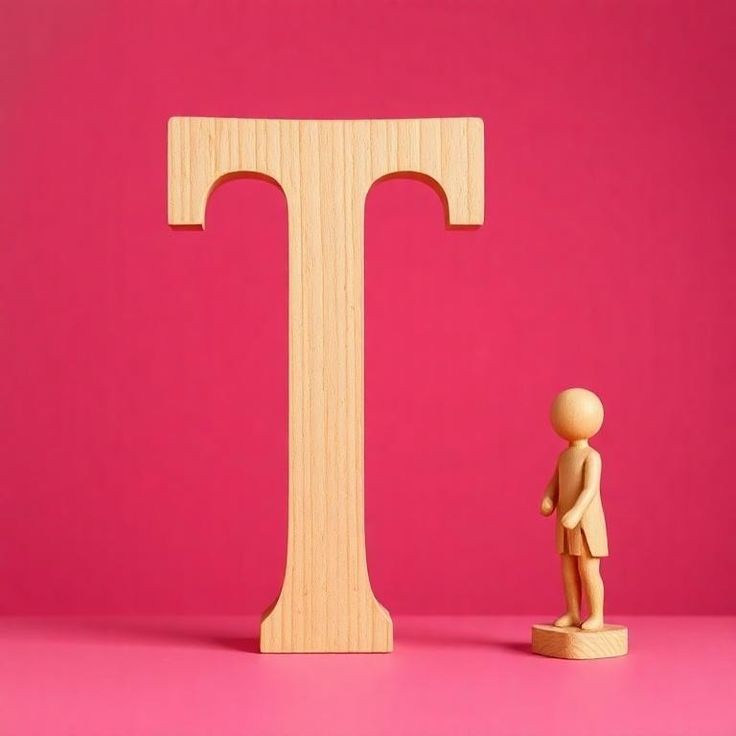 Wood 2 — letter T