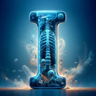 X-ray — letter I (variant 2)