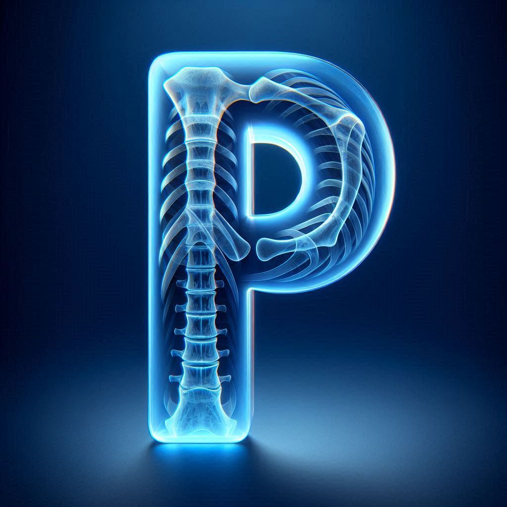 X-ray — letter P (variant 2)