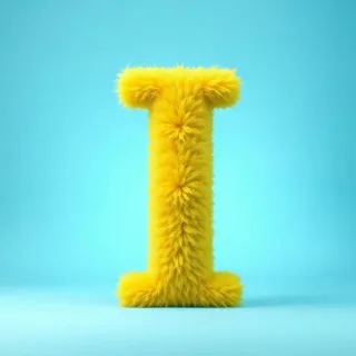 Yellow fur — letter I