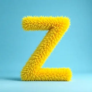 Yellow fur — letter Z
