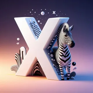 Zebra 2 — letter X