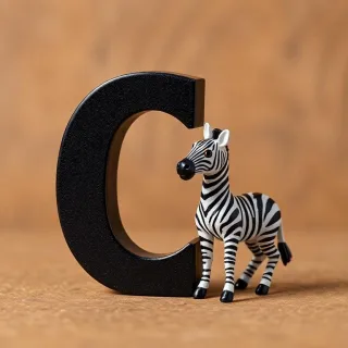 Zebra — letter C
