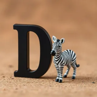 Zebra — letter D