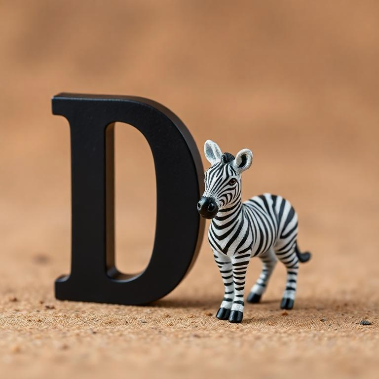 Zebra — letter D