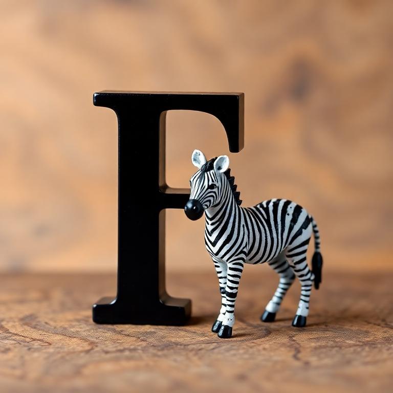Zebra — letter F