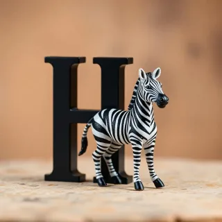 Zebra — letter H