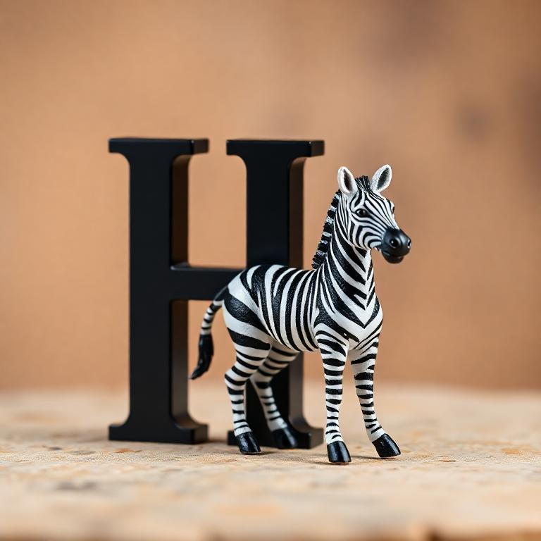 Zebra — letter H
