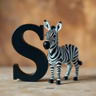 Zebra — letter S