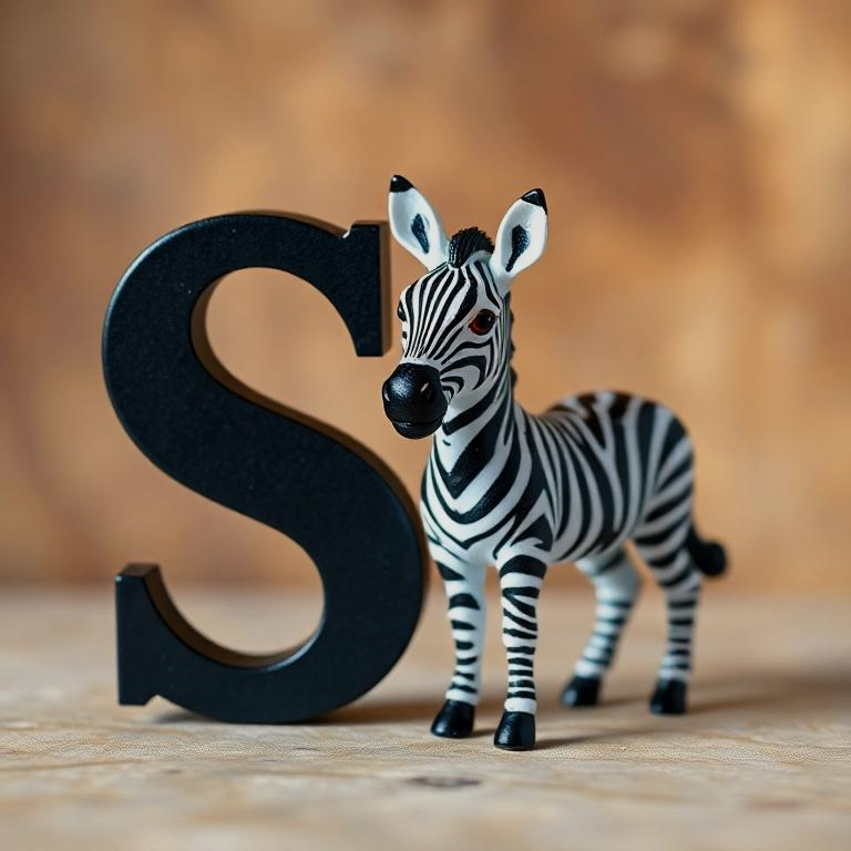 Zebra — letter S