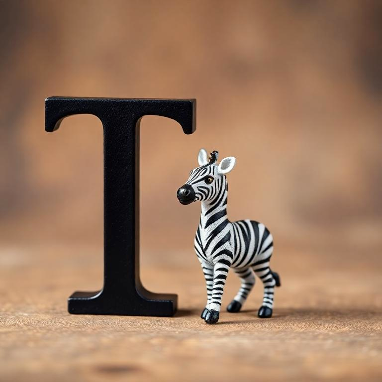 Zebra — letter T