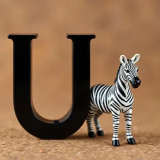 Zebra — letter U