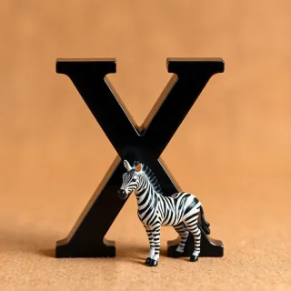 Zebra — letter X