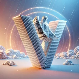 Angel 2 — litera V (wariant 2)