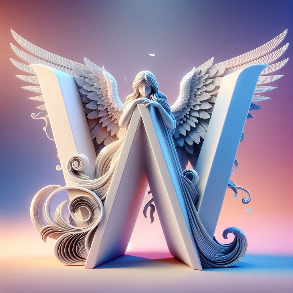 Angel 2 — litera W (wariant 2)