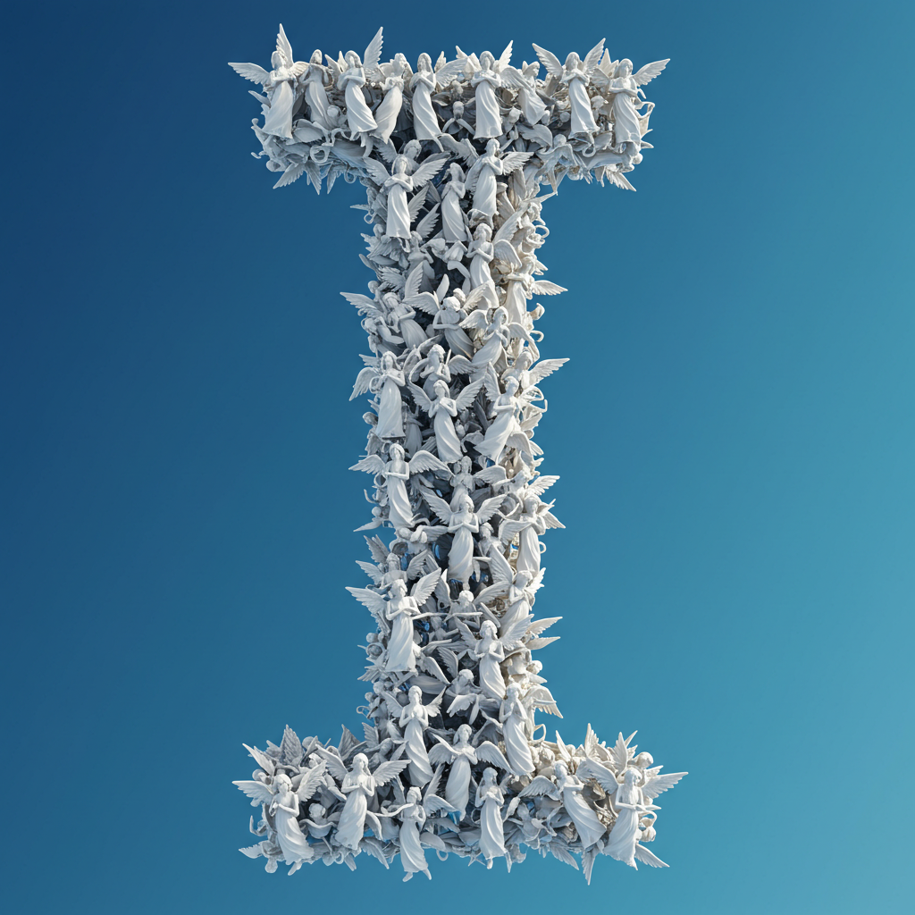 Angel — litera I (wariant 2)