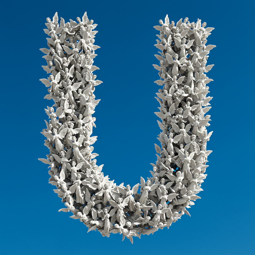 Angel — litera U (wariant 2)