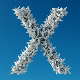 Angel — litera X (wariant 2)
