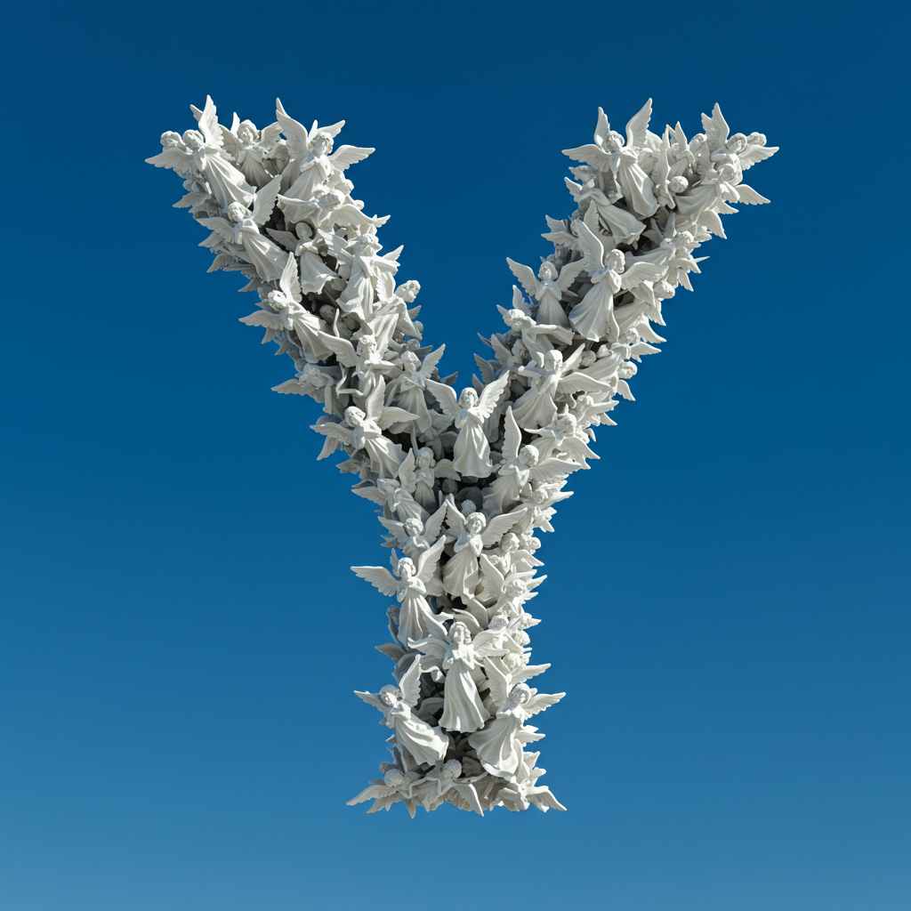Angel — litera Y (wariant 2)