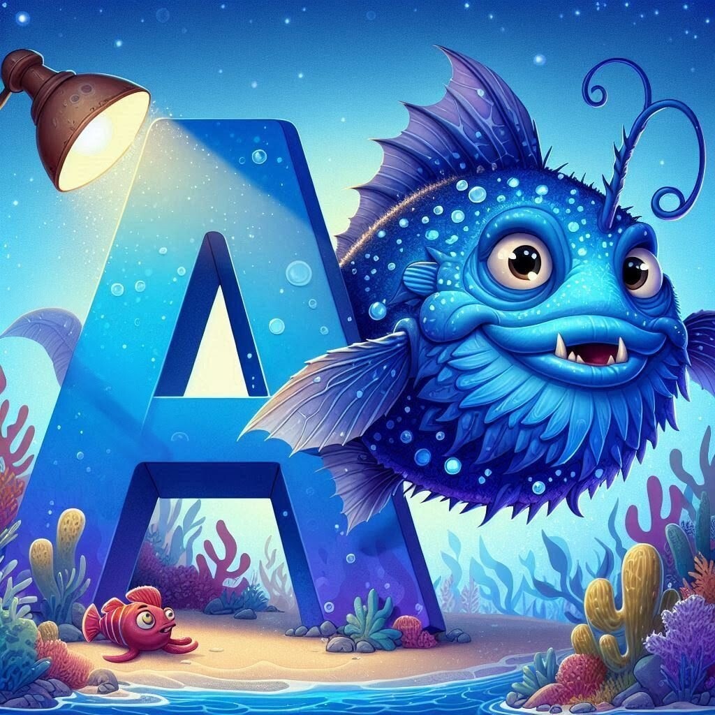 Anglerfish — litera A (wariant 2)