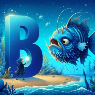 Anglerfish — litera B (wariant 2)