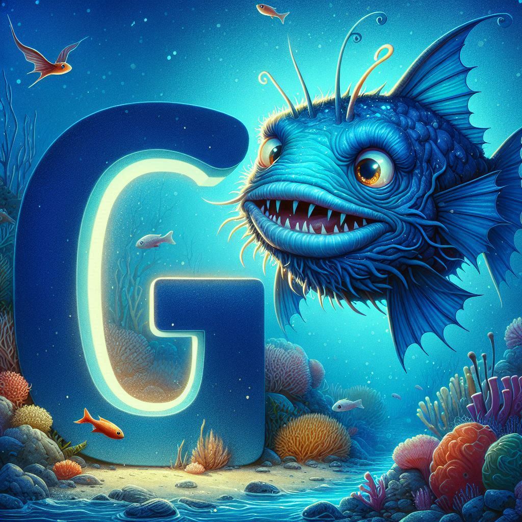 Anglerfish — litera G (wariant 2)