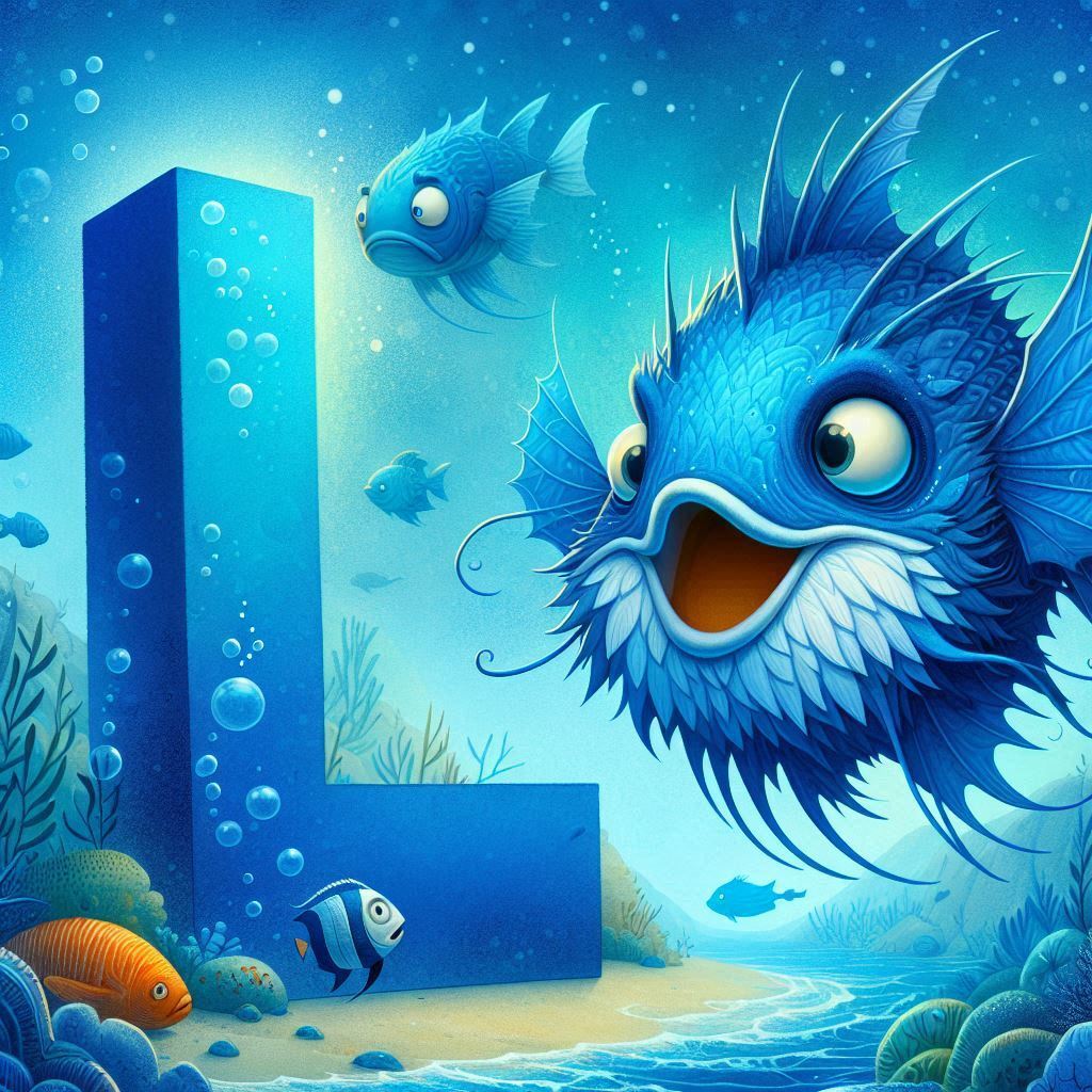Anglerfish — litera L (wariant 2)