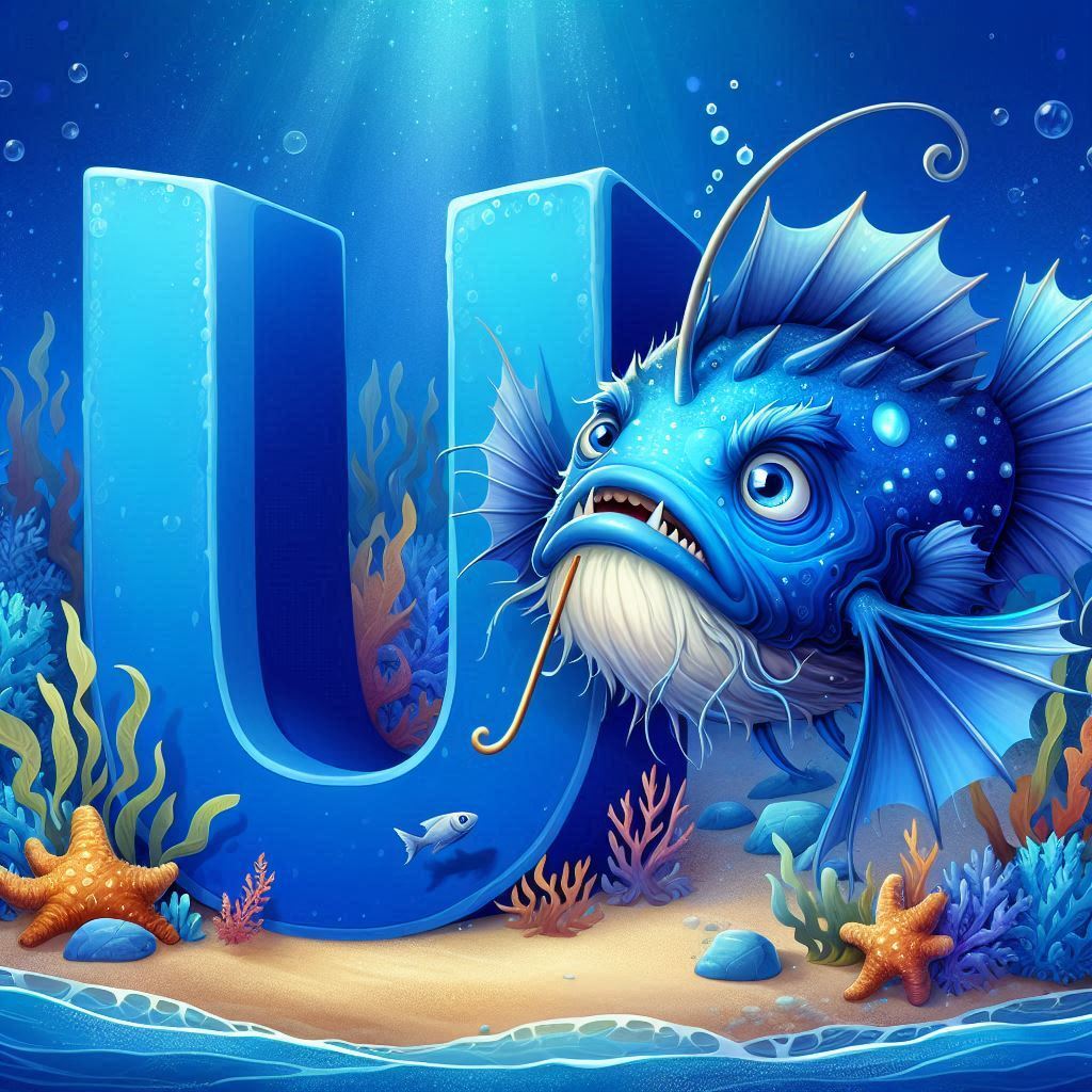 Anglerfish — litera U (wariant 2)