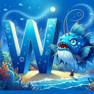 Anglerfish — litera W