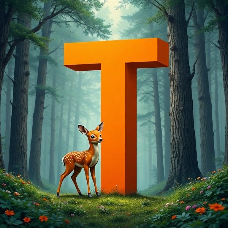 Bambi the Deer — litera T
