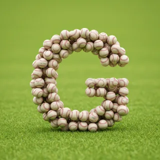 Baseballs — litera G (wariant 2)