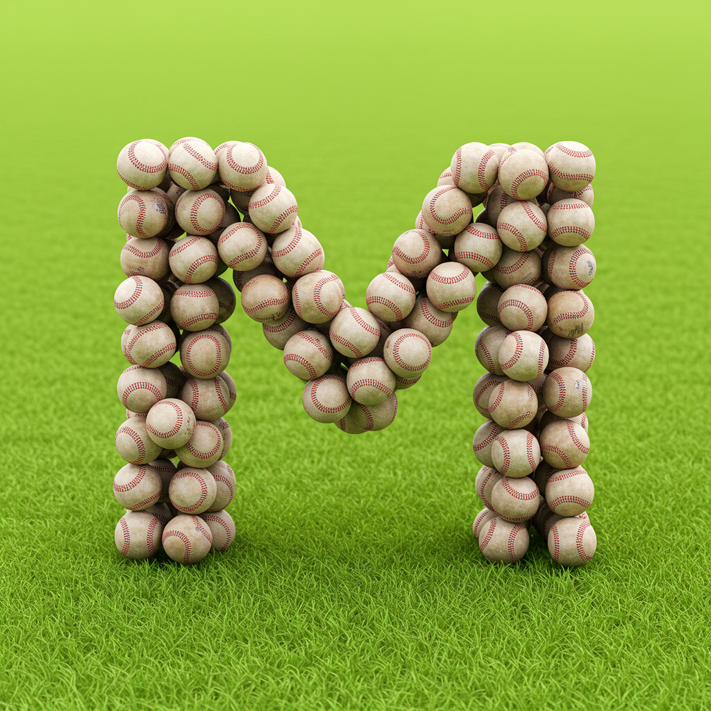Baseballs — litera M