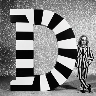 Beetlejuice — litera D (wariant 2)