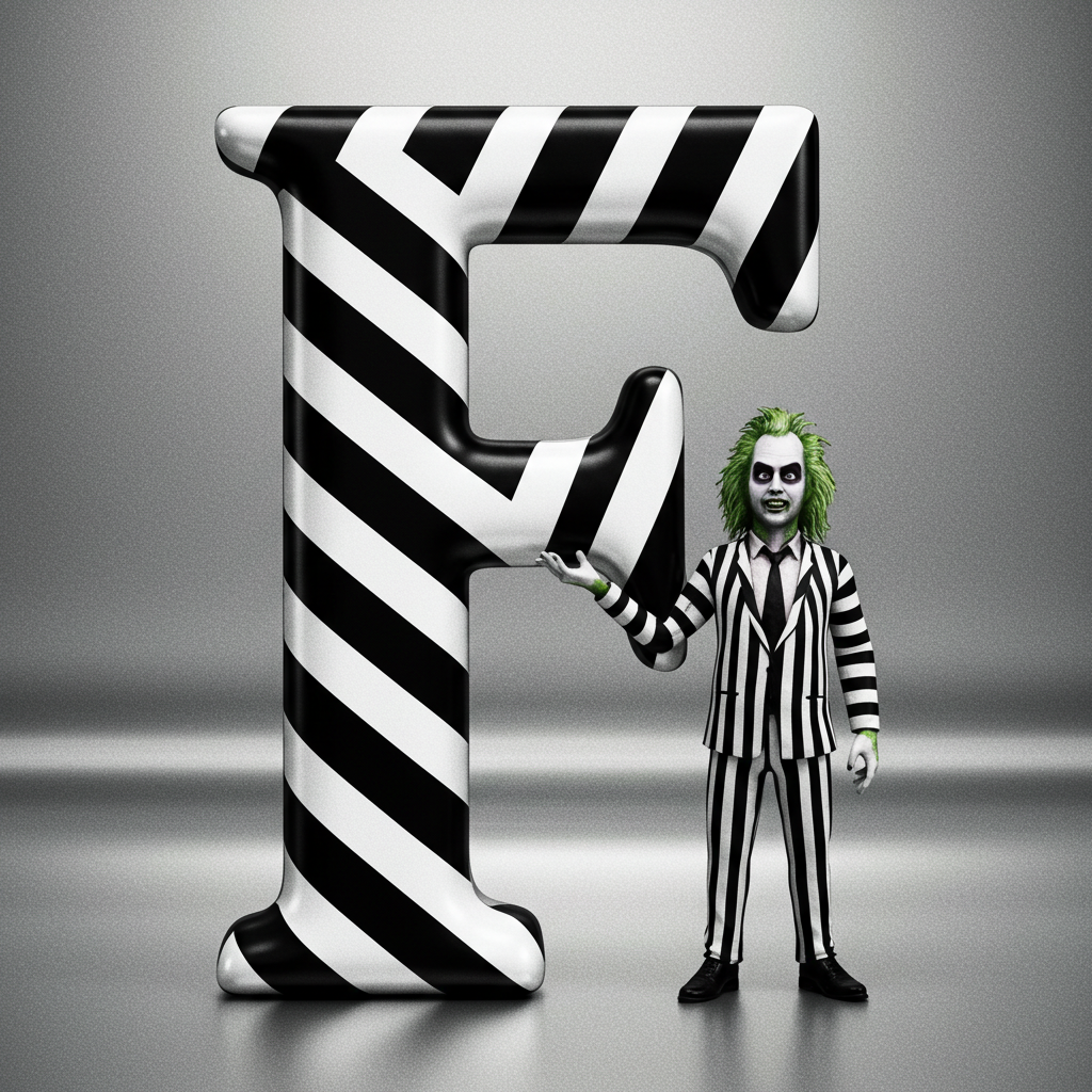 Beetlejuice — litera F