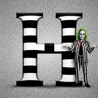 Beetlejuice — litera H (wariant 2)