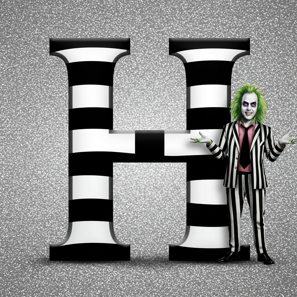 Beetlejuice — litera H (wariant 2)