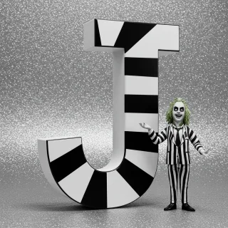 Beetlejuice — litera J (wariant 2)