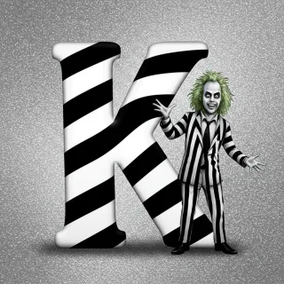 Beetlejuice — litera K (wariant 2)
