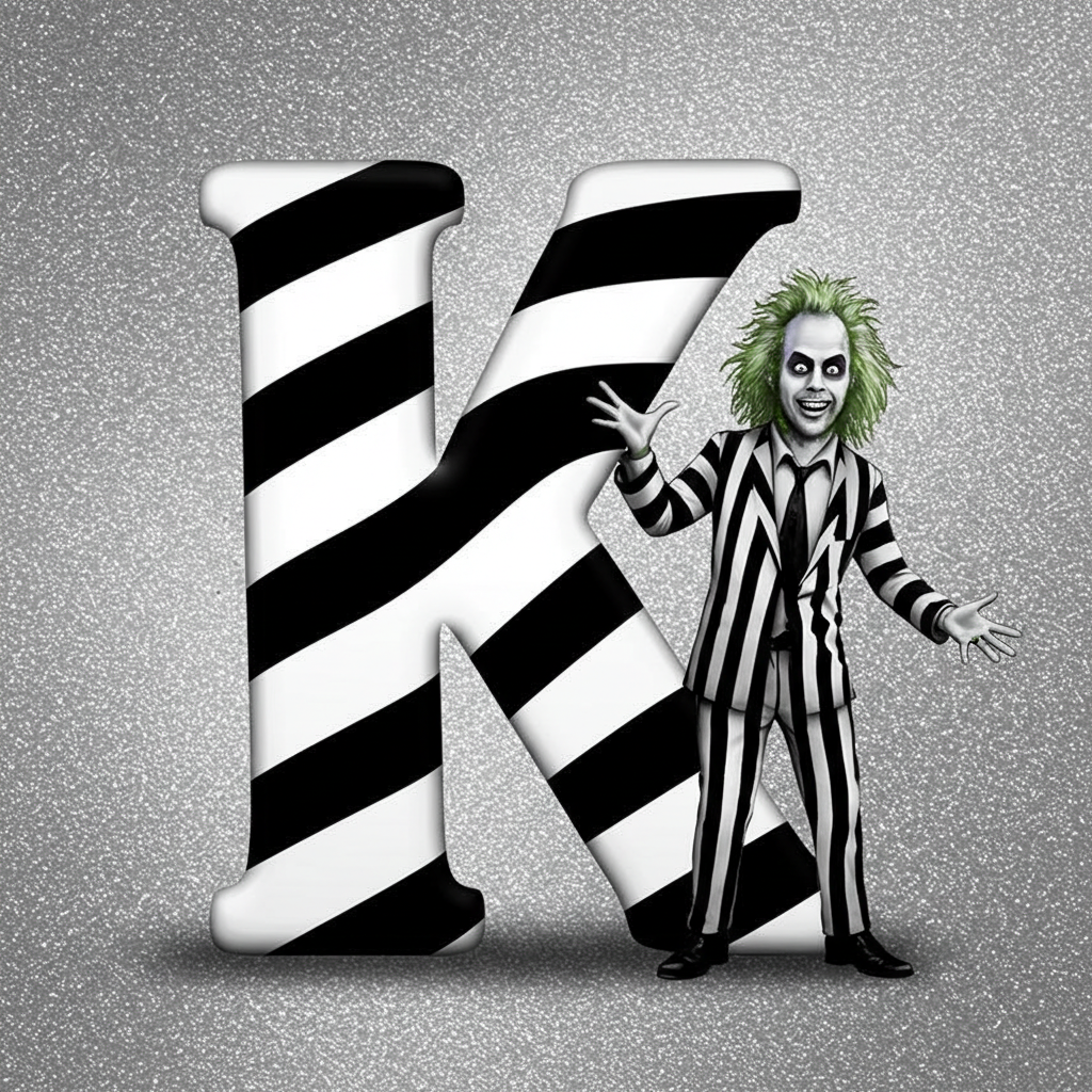 Beetlejuice — litera K (wariant 2)